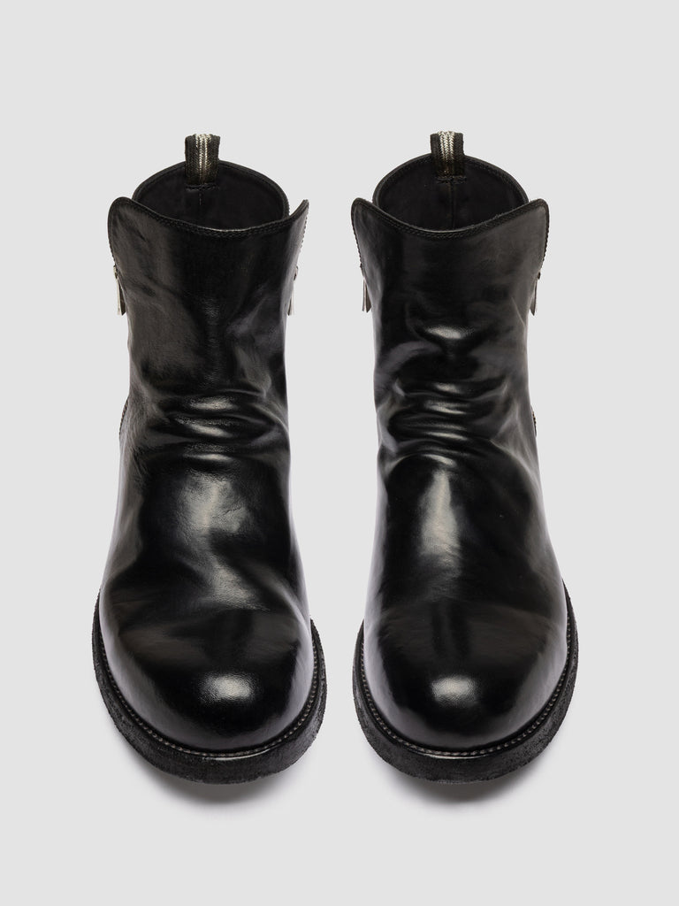 BULLA DD 113 - Black Leather Zipped Boots