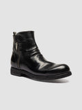 BULLA DD 113 - Black Leather Zipped Boots - thumb image 3,side view