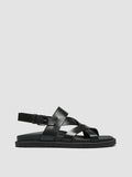 CHARRAT 002 Nero - Black Leather Sandals Men Officine Creative - 1