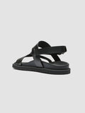 CHARRAT 002 Nero - Black Leather Sandals Men Officine Creative - 4