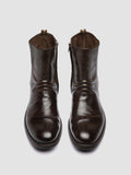 CHRONICLE 058 - Brown Leather Zip Boots - thumb image 2,side view