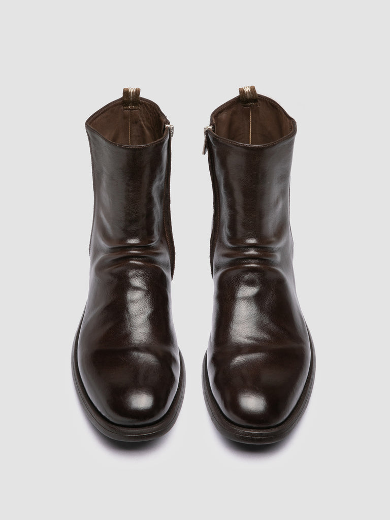 CHRONICLE 058 - Brown Leather Zip Boots