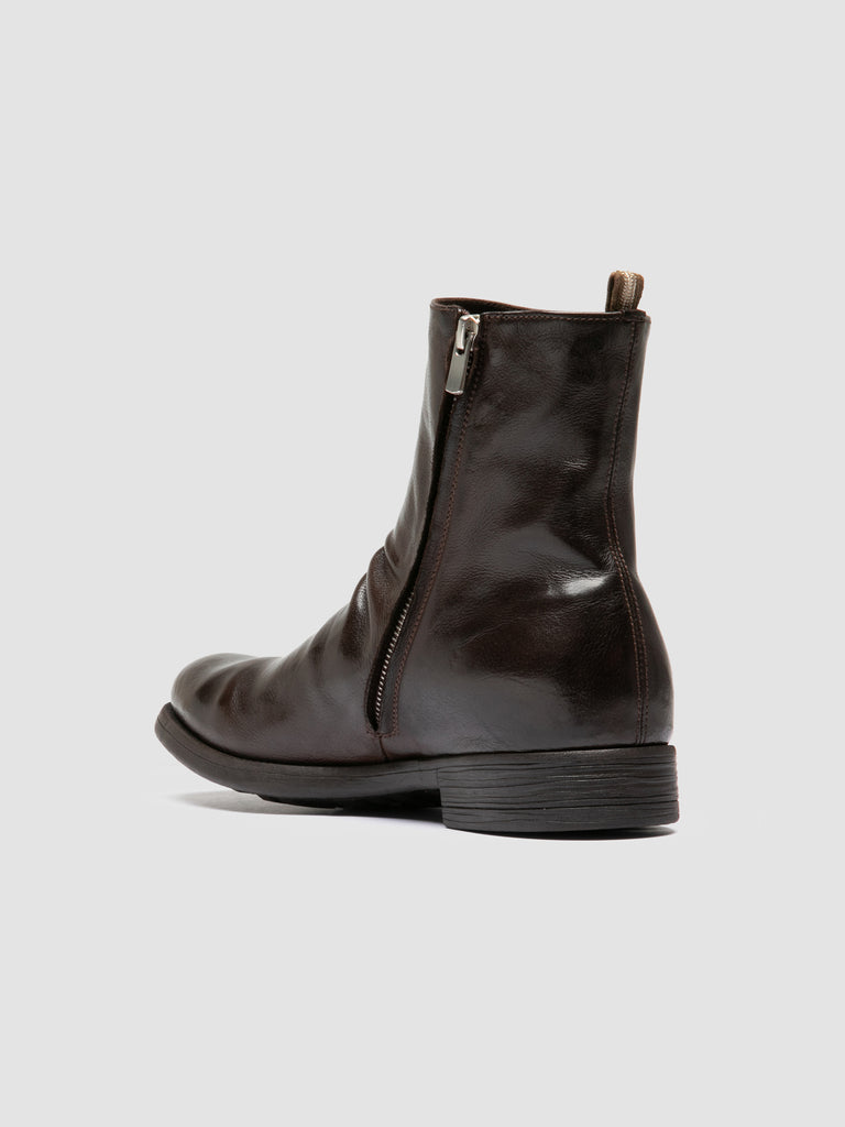 CHRONICLE 058 - Brown Leather Zip Boots