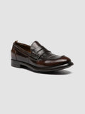 CHRONICLE 056 - Brown Leather Penny Loafers - thumb image 3,side view