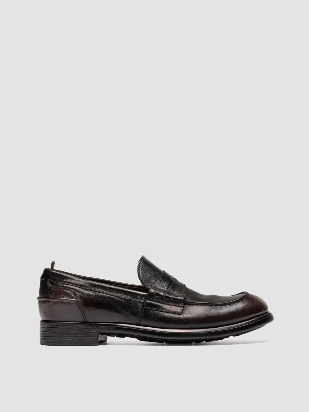 CHRONICLE 056 - Brown Leather Penny Loafer - image 1,side view