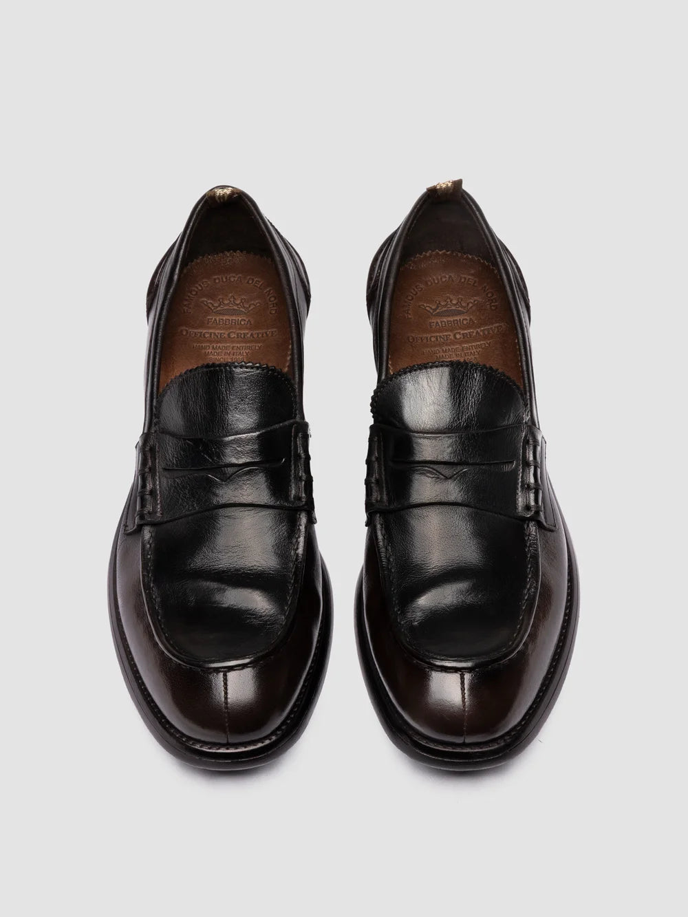 CHRONICLE 056 - Brown Leather Penny Loafer - image 2,side view