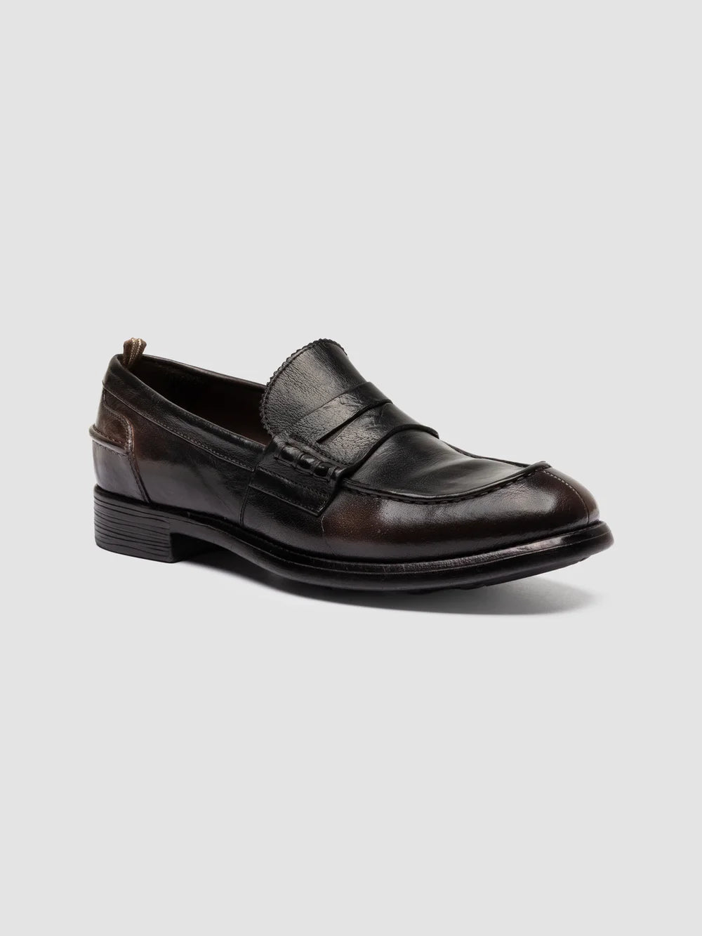 CHRONICLE 056 - Brown Leather Penny Loafer - image 3,side view