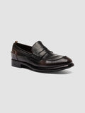 CHRONICLE 056 - Brown Leather Penny Loafer - thumb image 3,side view