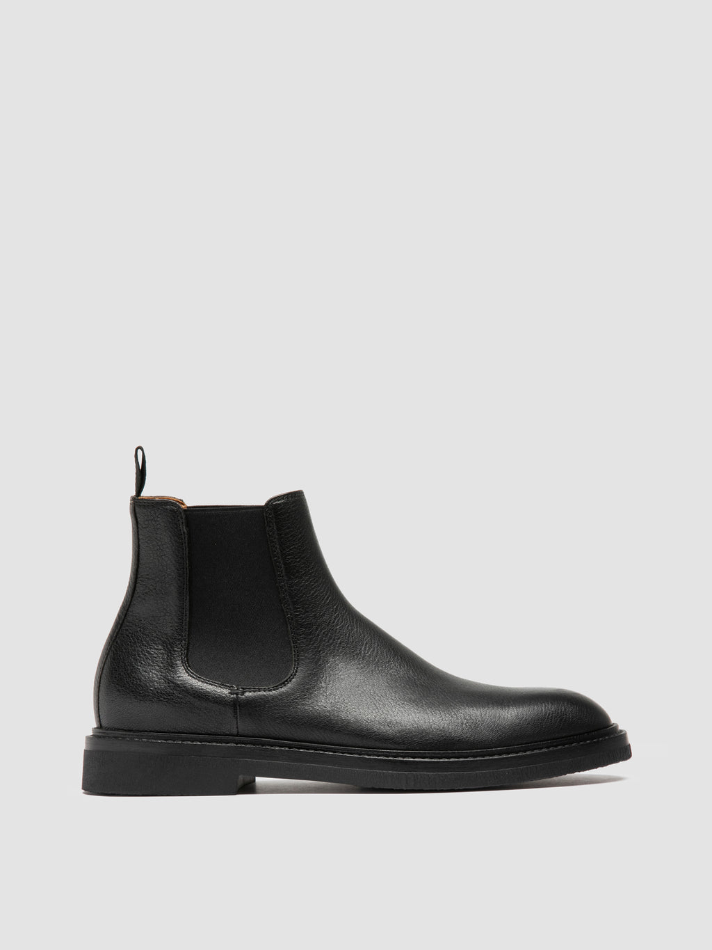 DUDE FLEXI 003 - Black Leather Chelsea Boots - image 1,side view