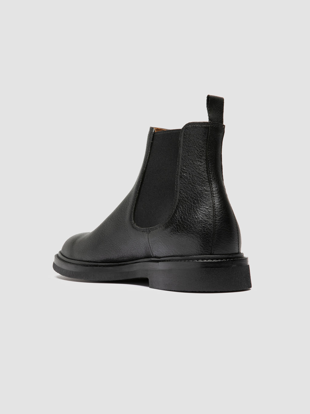 DUDE FLEXI 003 - Black Leather Chelsea Boots - image 4,side view