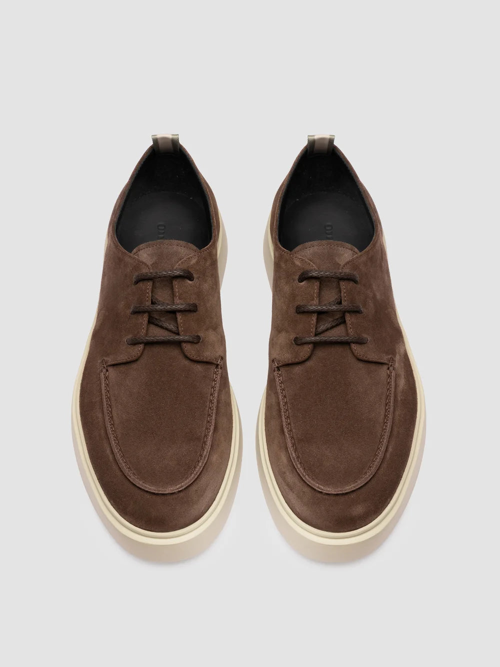 FRAME 019 - Brown Suede Derby Shoes - image 2,side view