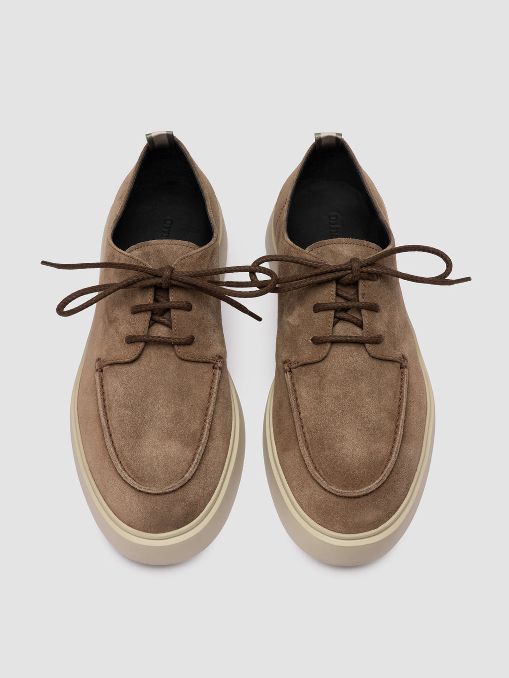 FRAME 019 - Brown Suede Derby Shoes - image 2,side view