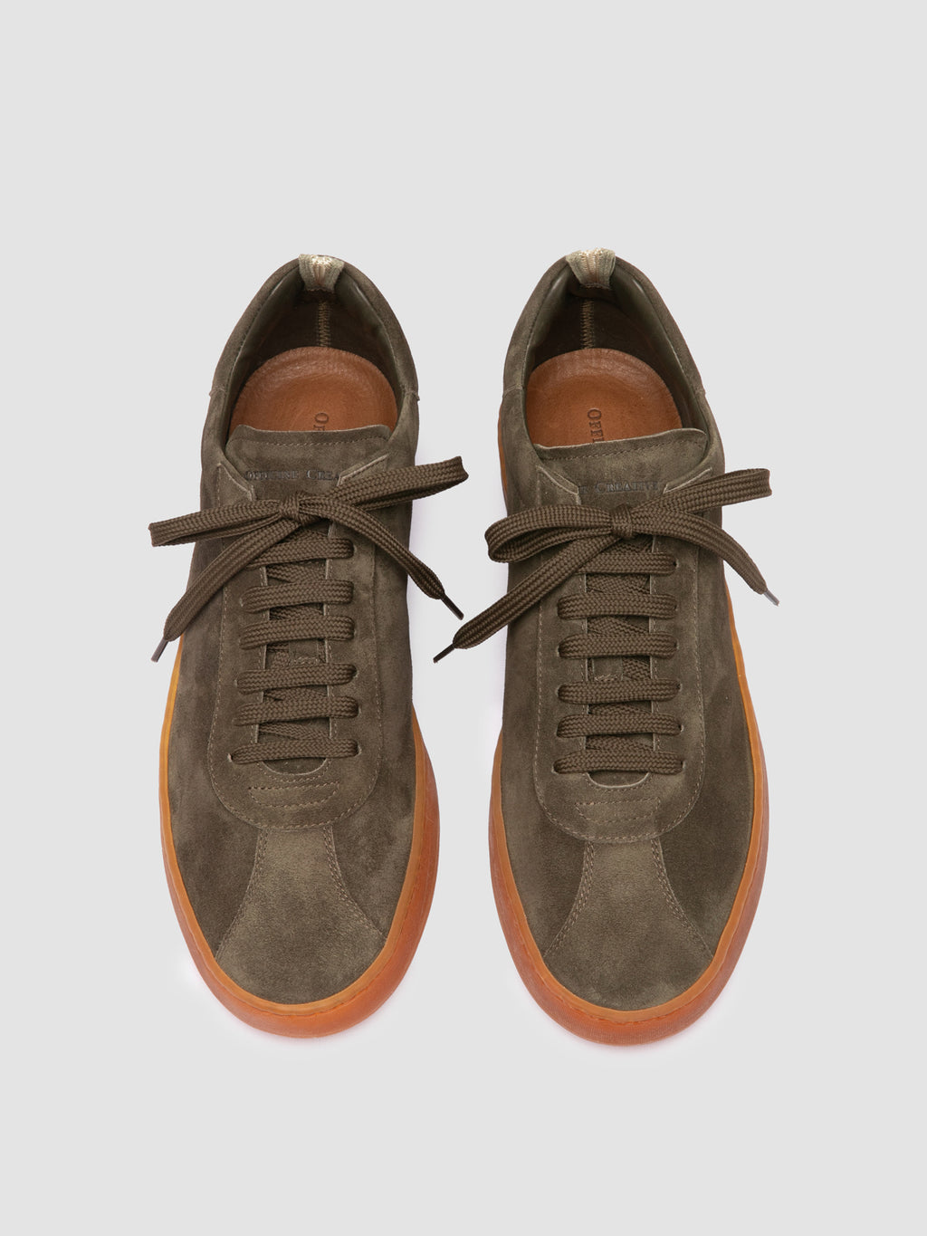 GINNASIO 001 - Green Suede Sneakers - image 2,side view