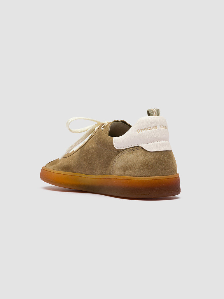 HALO 001 - Light Brown Leather and Suede Sneakers