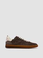 GINNASIO 001 - Brown Leather and Suede Sneakers