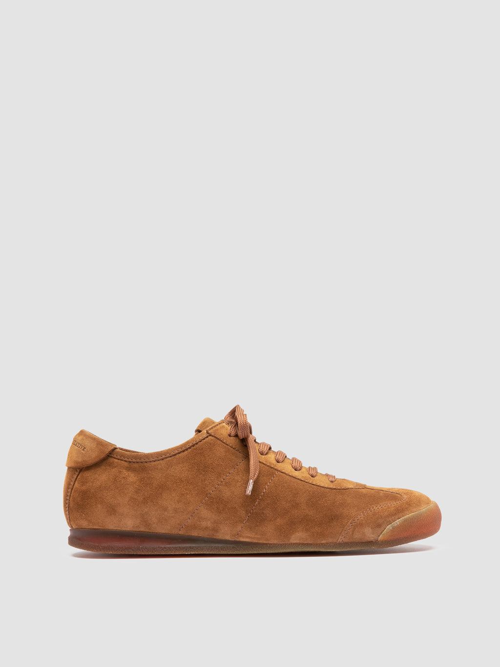 HAZEL 001 - Brown Suede Low-Top Sneakers - image 1,side view