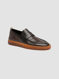 HERBIE 001 - Brown Leather Penny Loafers - 2