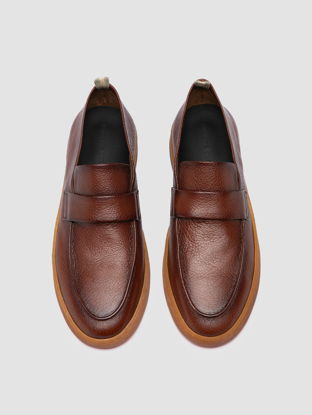HERBIE 001 - Brown Leather Penny Loafers - image 2,side view