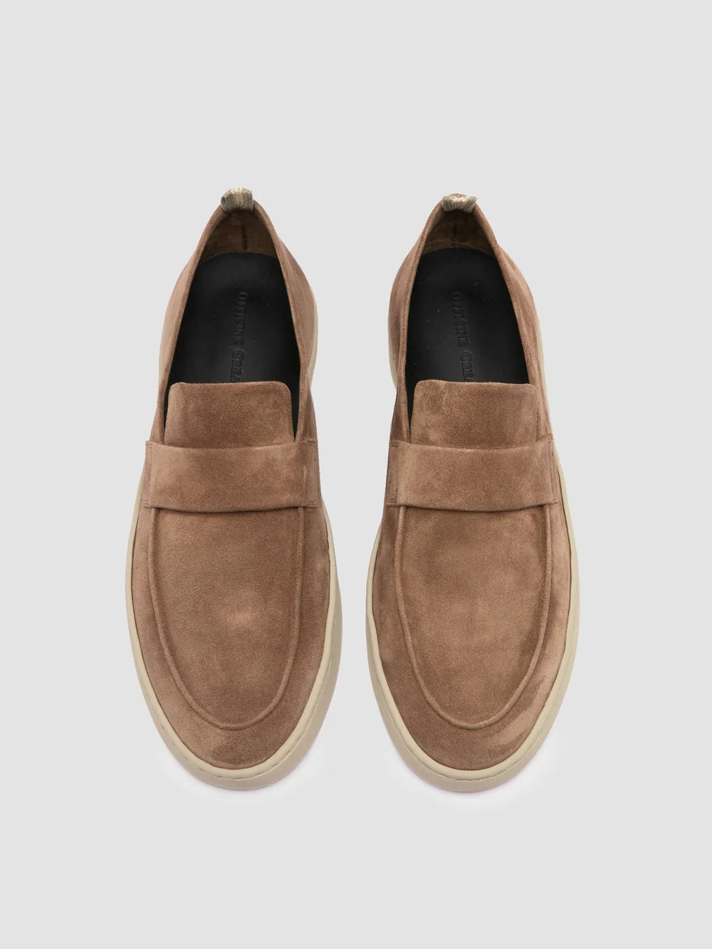 HERBIE 001 - Brown Suede Penny Loafers - 1