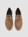 HERBIE 001 - Brown Suede Penny Loafers - 1