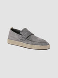 HERBIE 001 - Grey Suede Penny Loafers - 2