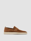 HERBIE 001 - Brown Suede Penny Loafers - 0