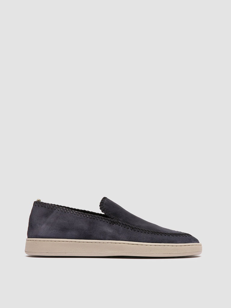 HERBIE 011 - Blue Suede Penny Loafers