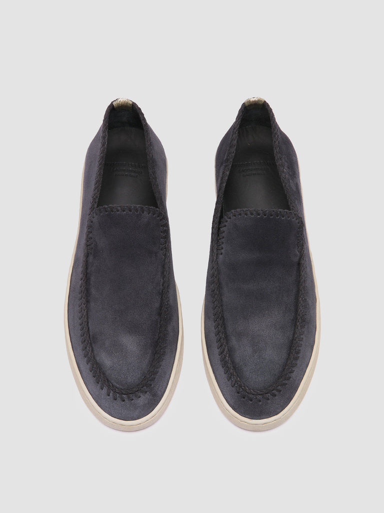 HERBIE 011 - Blue Suede Penny Loafers