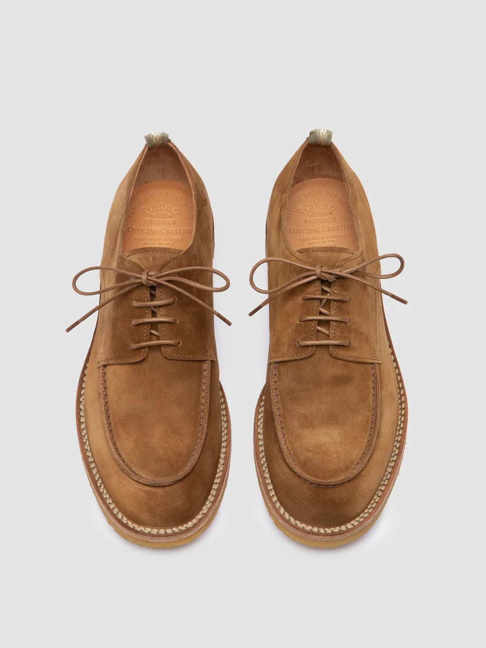 HISTORY 001 - Brown Suede Derby Shoes - image 2,side view