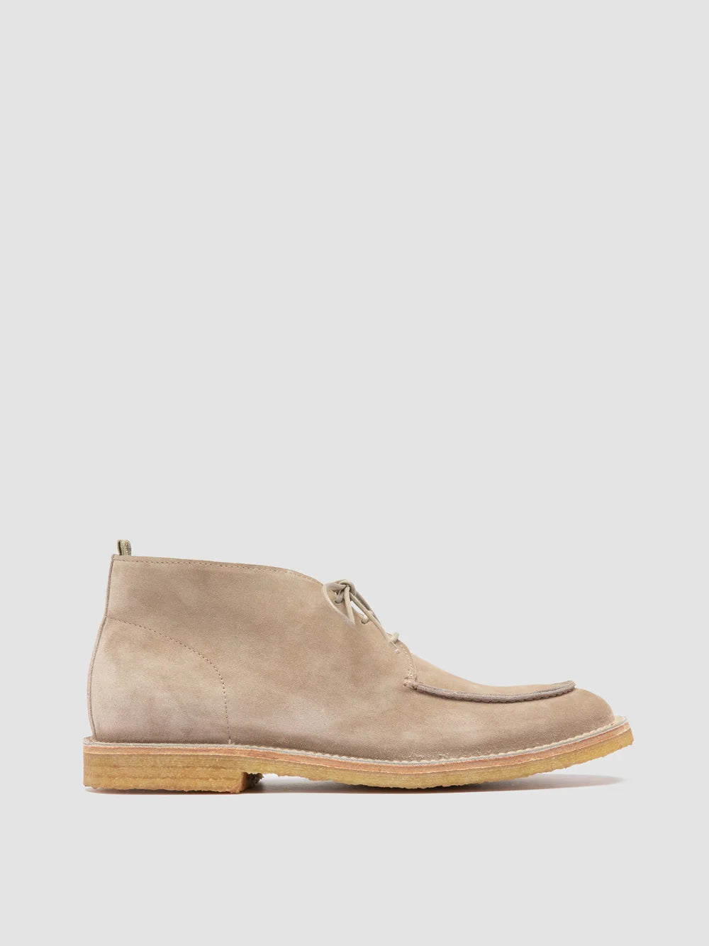 HISTORY 002 - Beige Suede Chukka Boots - image 1,side view