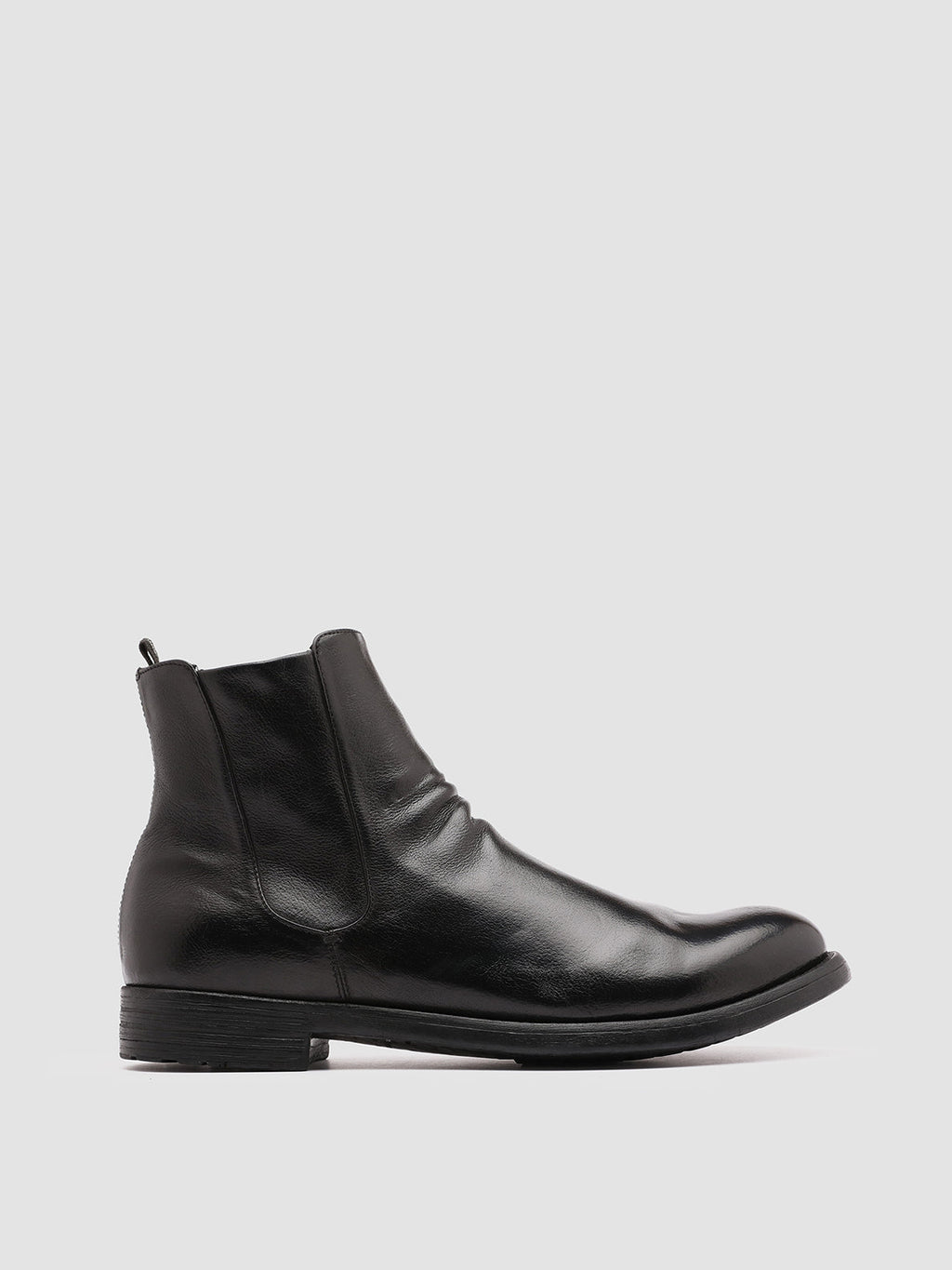 HIVE 036 - Black Leather Ankle Boots - 0