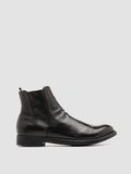 HIVE 036 - Black Leather Ankle Boots - 0