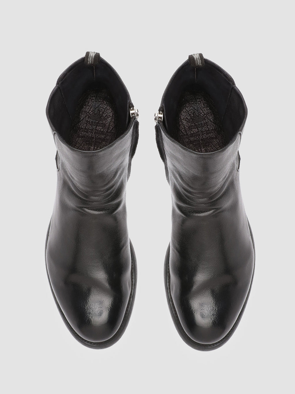 HIVE 036 - Black Leather Ankle Boots - 1