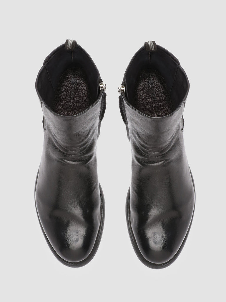HIVE 036 - Black Leather Ankle Boots