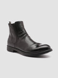 HIVE 036 - Black Leather Ankle Boots - 2