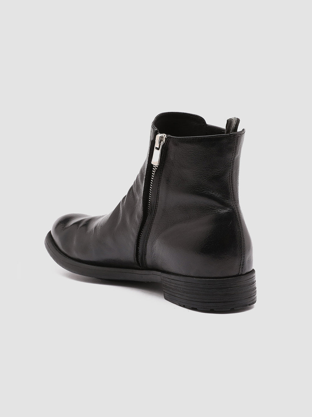 HIVE 036 - Black Leather Ankle Boots - 3