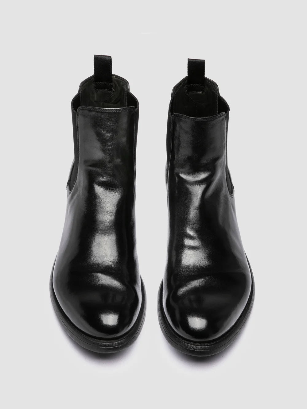 HIVE 063 - Black Leather Chelsea Boots - image 2,side view