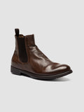 HIVE 063 - Brown Leather Chelsea Boots - thumb image 3,side view