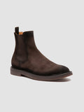 HOPKINS FLEXI 204 - Brown Suede Pull On Boots - thumb image 3,side view