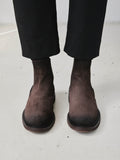 HOPKINS FLEXI 204 - Brown Suede Pull On Boots - thumb image 7,side view