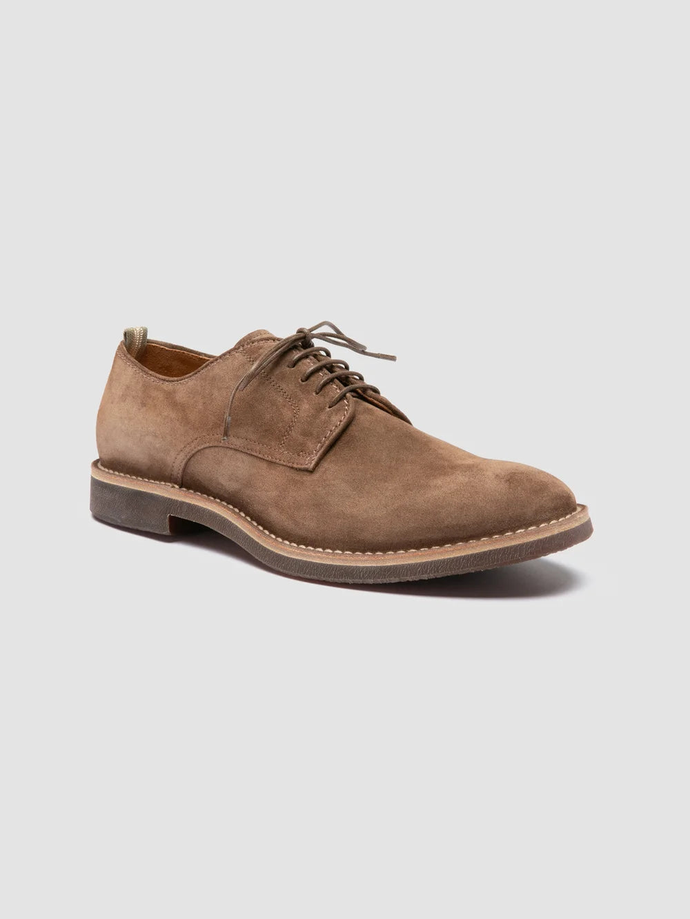 HOPKINS SD FLEXI 001 - Taupe  Suede Derby Shoes - image 3,side view
