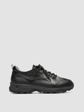 ITINERE 001 - Black Leather Low Top Sneakers - thumb image 1,side view