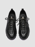 ITINERE 001 - Black Leather Low Top Sneakers - thumb image 2,side view