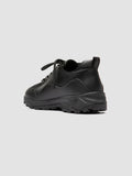 ITINERE 001 - Black Leather Low Top Sneakers - thumb image 4,side view