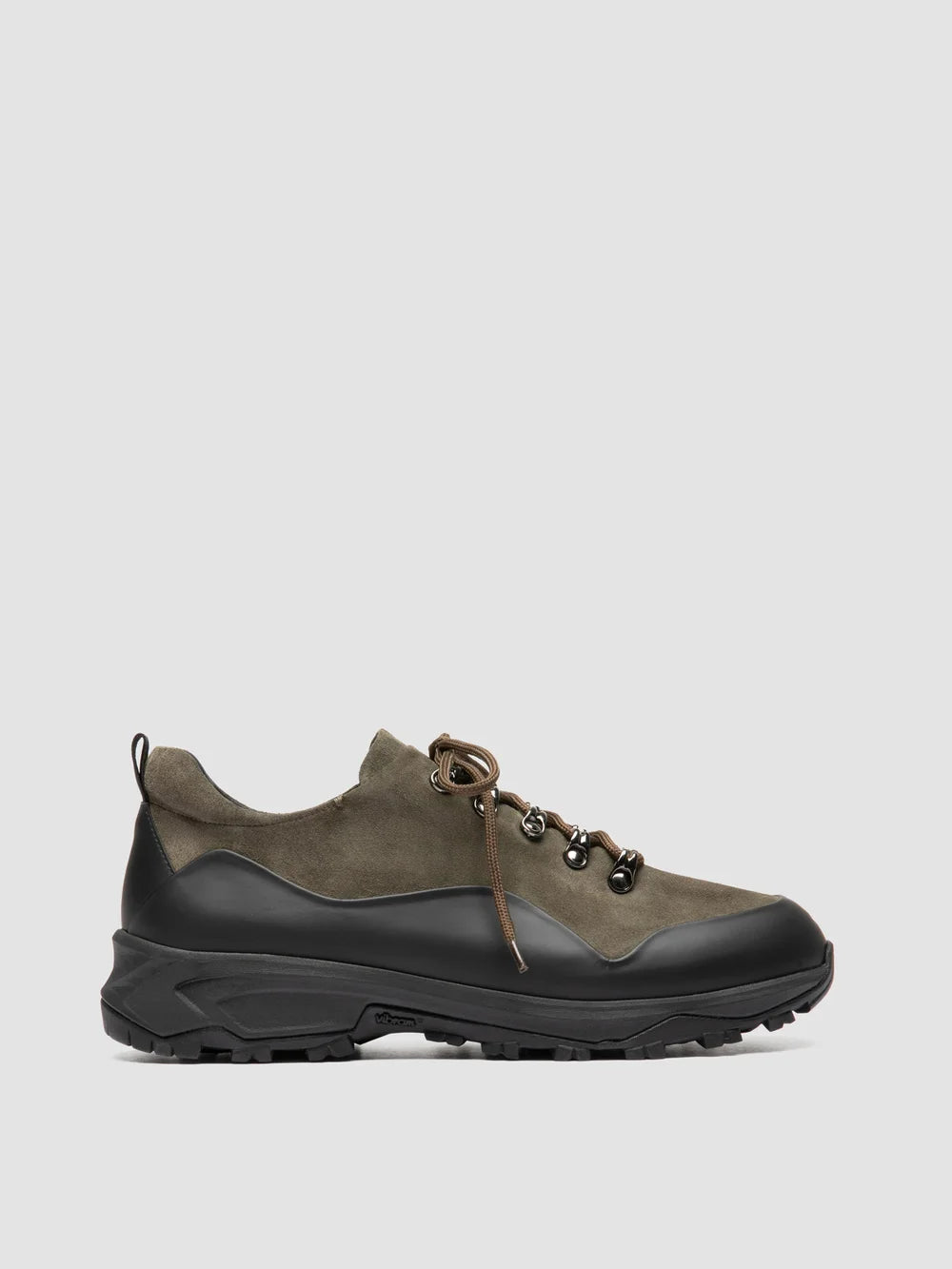 ITINERE 001 - Green Leather Derby Shoes - image 1,side view