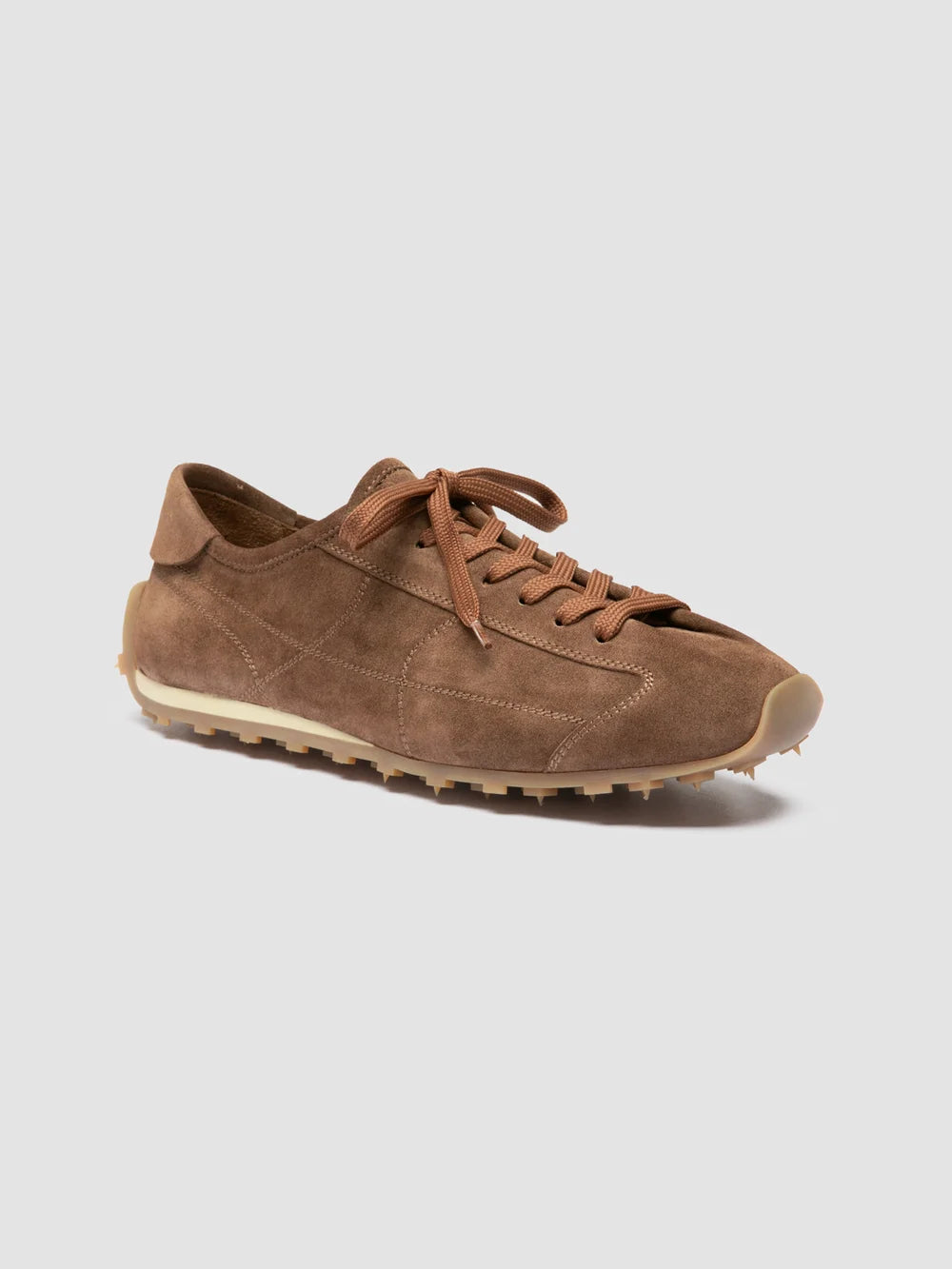 JARRED 001 - Taupe Suede Low-Top Sneakers - image 3,side view