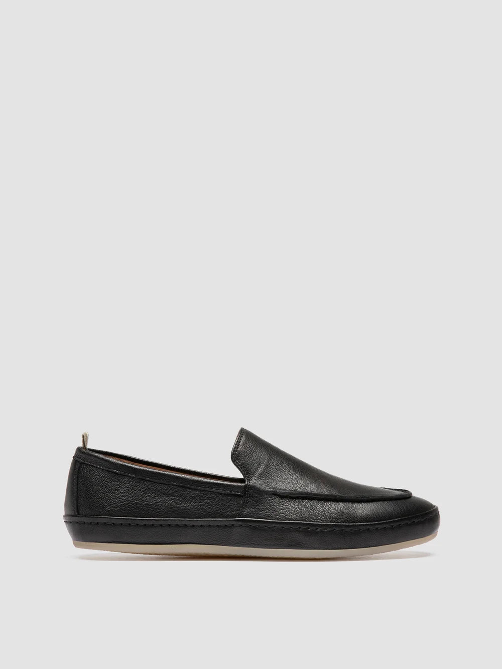 LINE 001 - Black Leather Penny Loafers - image 1,side view