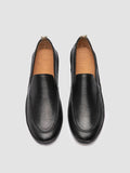 LINE 001 - Black Leather Penny Loafers - thumb image 2,side view