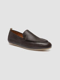 LINE 001 - Brown Leather Penny Loafers - thumb image 3,side view