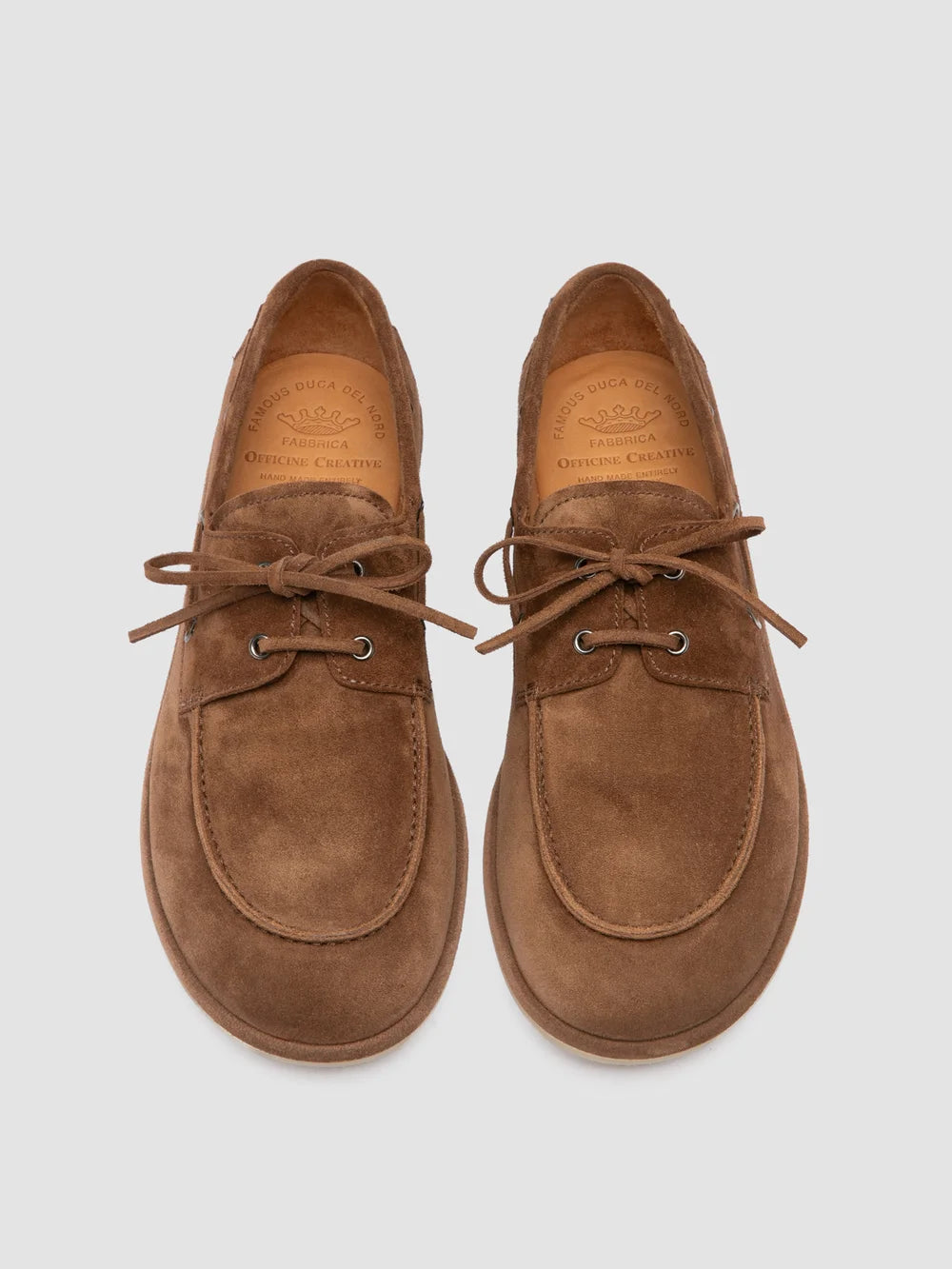 LOVE 001 - Brown Suede Boat Shoes - image 2,side view